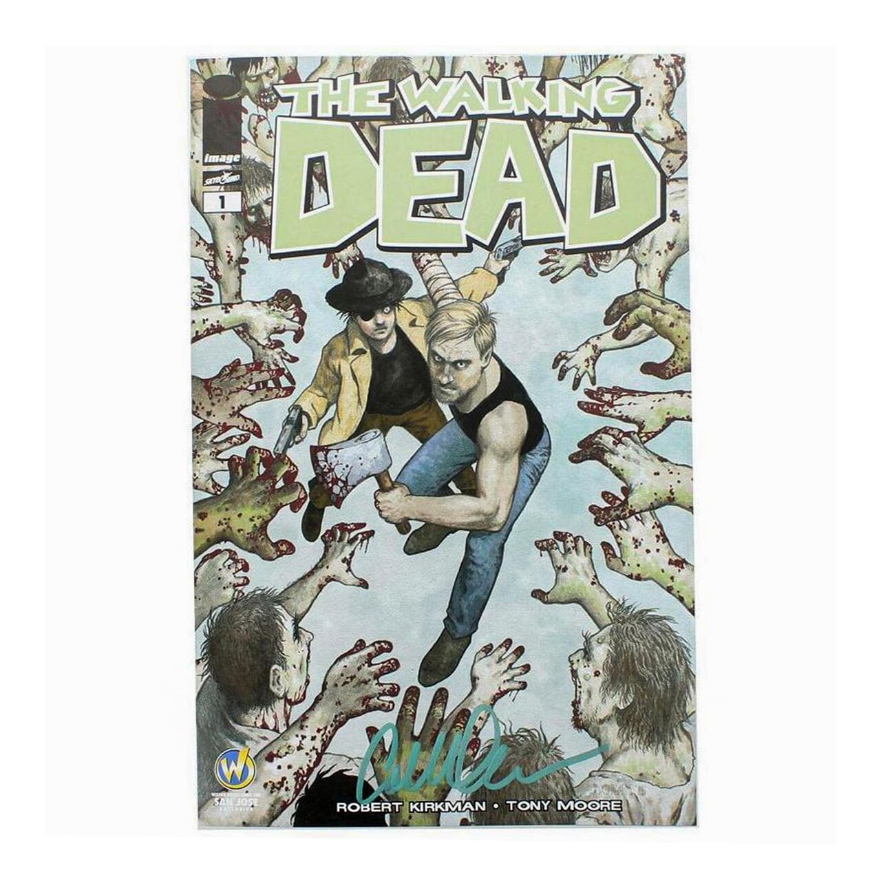 Image Comics The Walking Dead #1 | WW San Jose Color Cover | AUTOGRAPHED - Colleen Doran